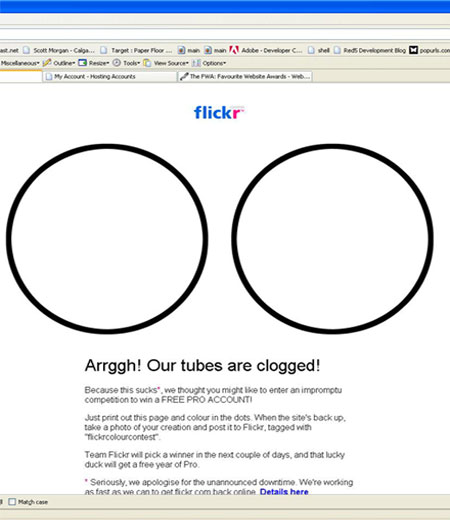Flickr Down